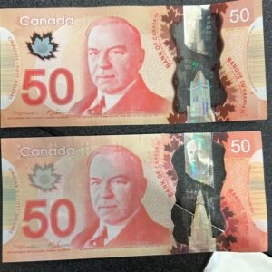 Counterfeit $50 CAD Bills